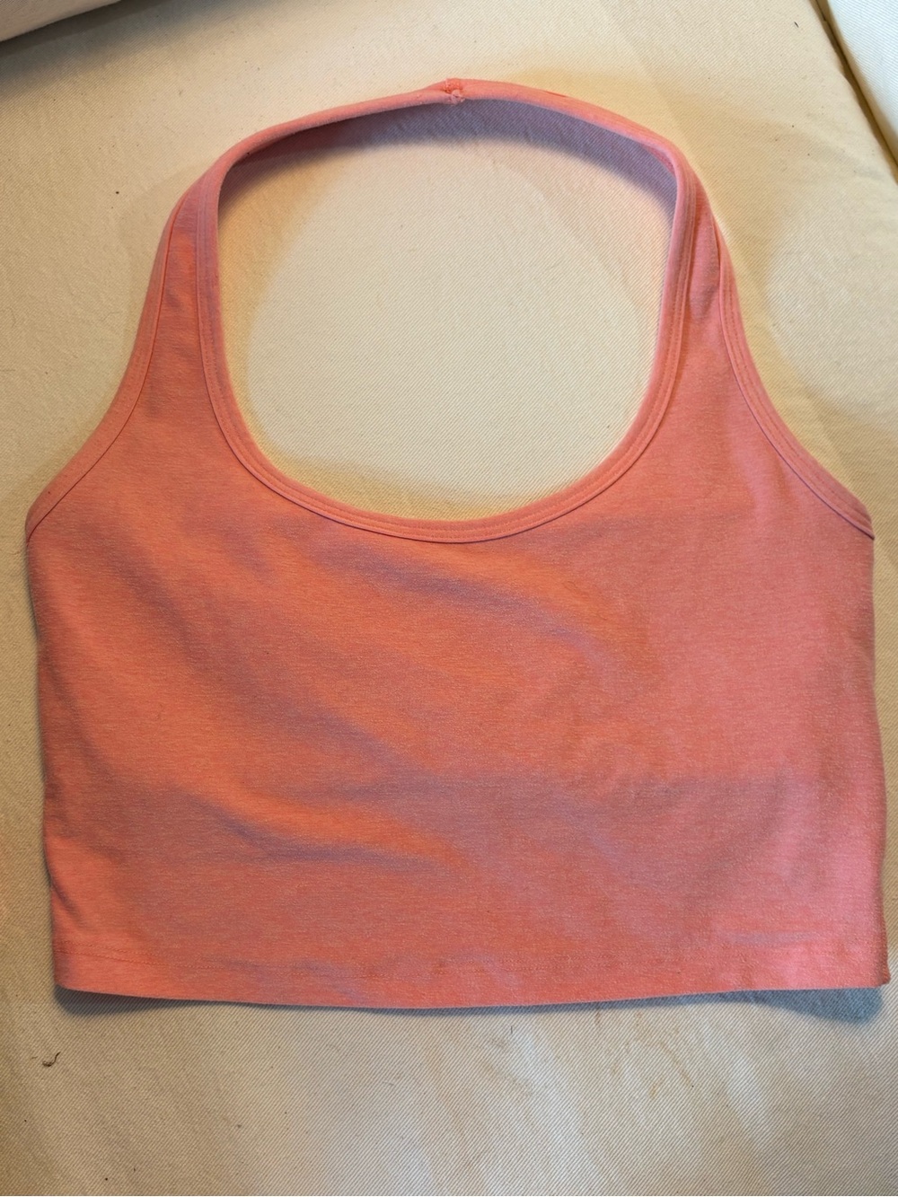 Beyond Yoga Coral-Pink Halter Top